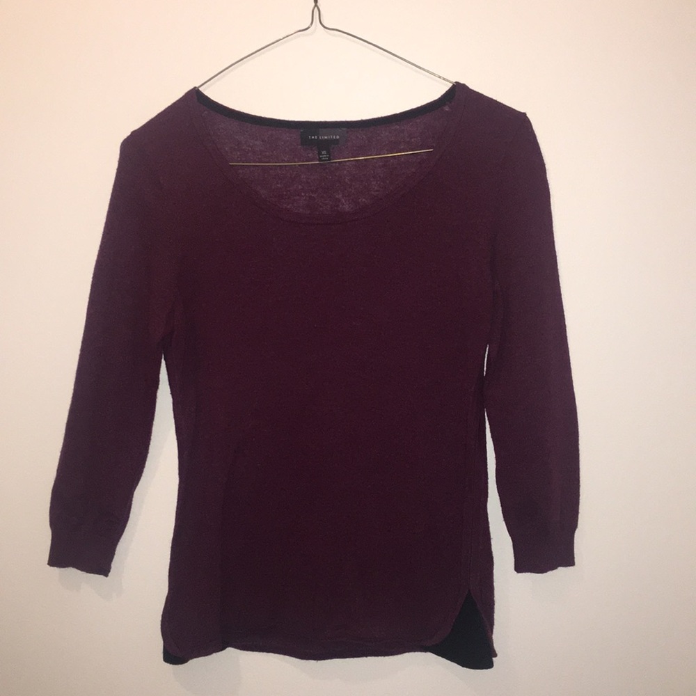 3/4 length sleeve knit top